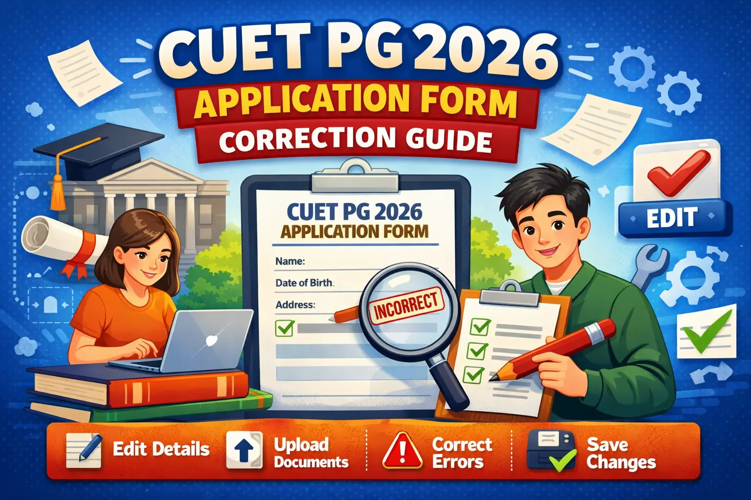 CUET PG 2026 Application Form Correction Guide